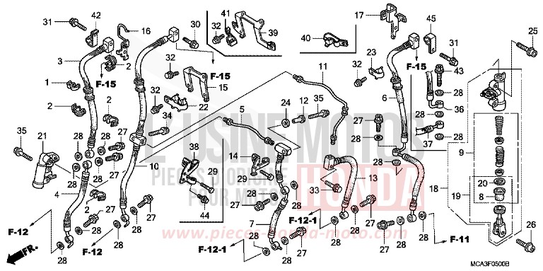 VALVE DE DELAI de Gold Wing BILLET SILVER METALLIC (NHA27) 2008